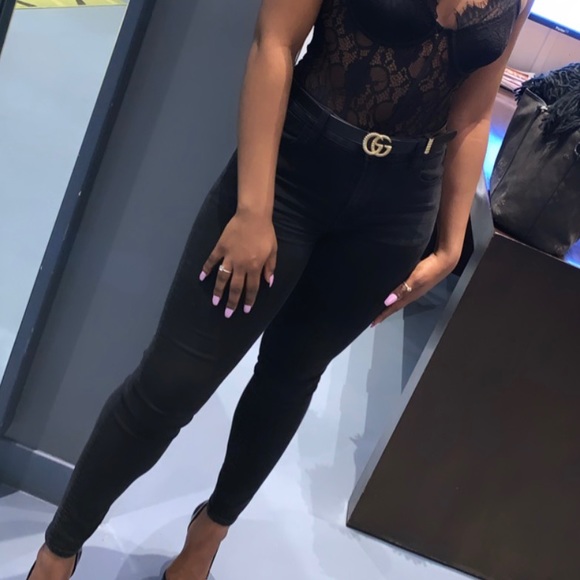 children's leather double g belt